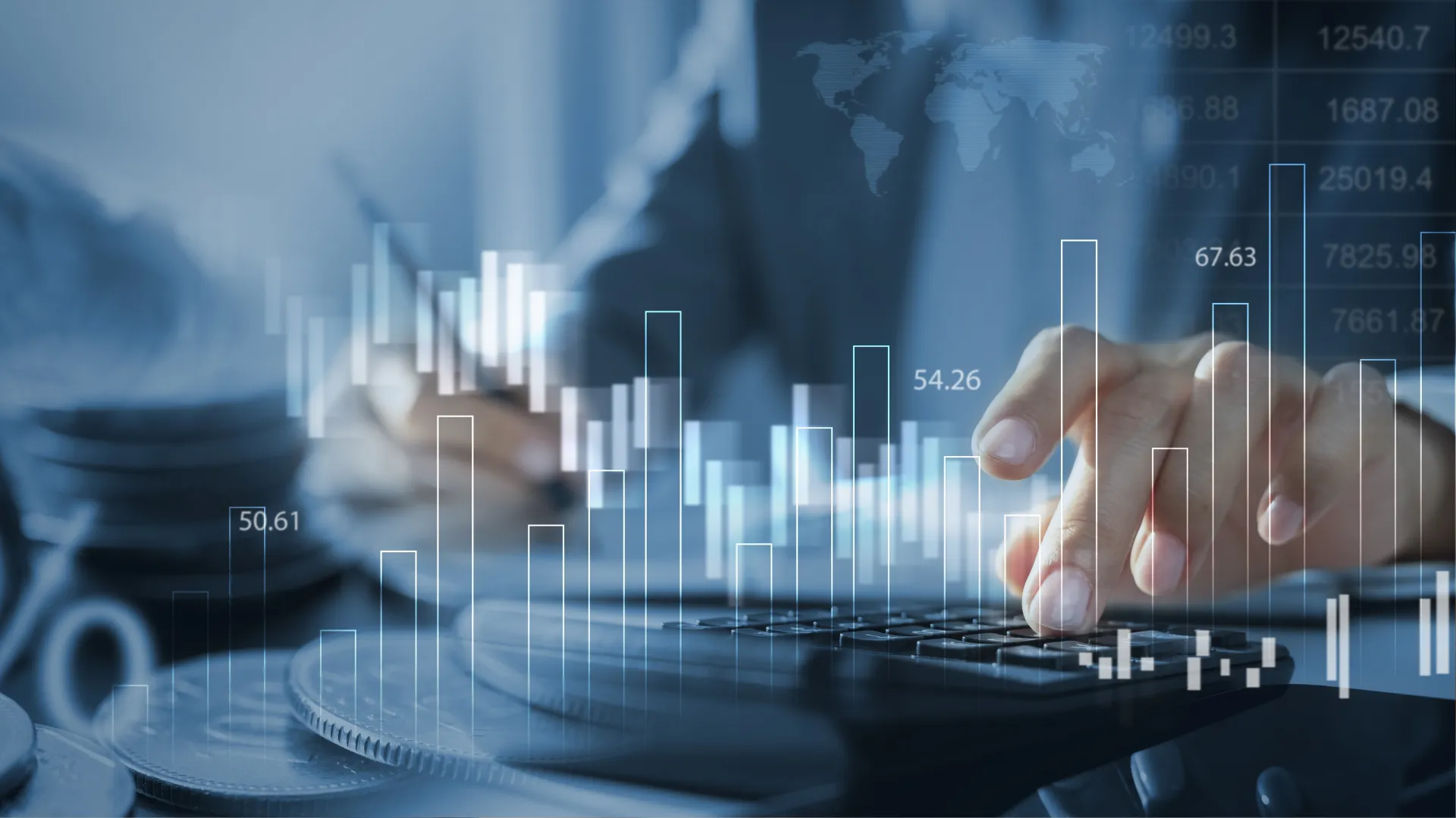 Small business accounting Calgary involves analyzing data with calculators and visual charts